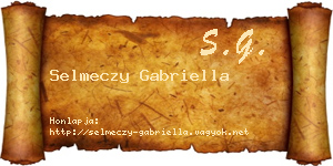 Selmeczy Gabriella névjegykártya