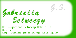 gabriella selmeczy business card